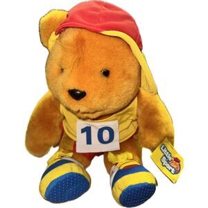 Reebok Mattel Little Sport Marathon Running Teddy Plush 18"‎ Stuffed Animal VTG